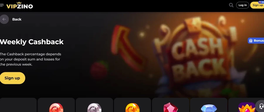 Vipzino Cassino Bonus