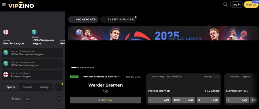 Vipzino No Deposit Bonus
