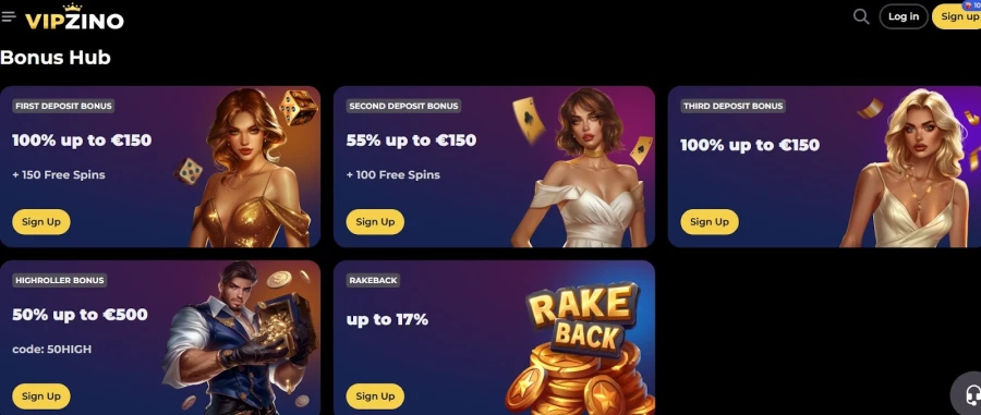 Vipzino Promo Code